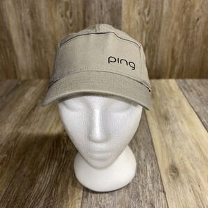 Ping Golf Gray Flex Fit Tech One Ten 110 Strapback Cap Hat Adjustable